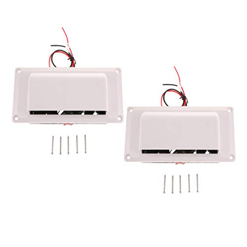 Sharplace 2 Sets Rv Caravana Autocaravana Lado Aire Ventilación Extractor 12v