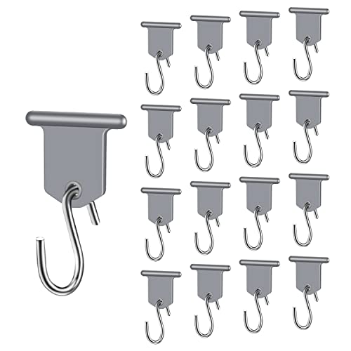 URAQT Ganchos de Toldo 17 Pares Ganchos para Toldo RV Ganchos en Set de Forma de S Camping Accesorios Camper Ganchos para Autocaravana, Caravana, Fiesta de Navidad, Decoración Interior y Exterior…
