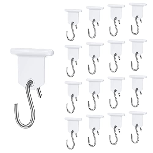 URAQT Ganchos de Toldo, 17 Pares Ganchos para Toldo RV Ganchos en Set de Forma de S Camping Accesorios Camper Ganchos para Autocaravana, Caravana, Fiesta de Navidad, Decoración Interior y Exterior