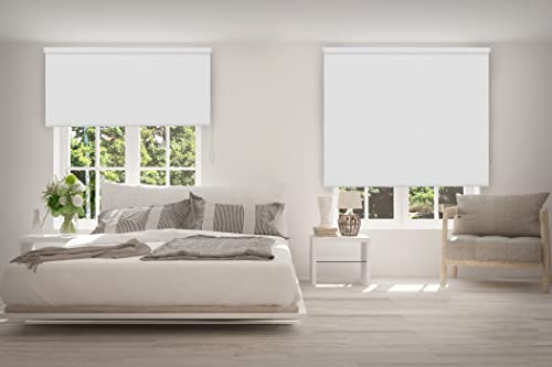 VIEWTEX Estor Enrollable Opaco Térmico Blanco 120 X 190cm - Fabricado en España - Garantia 5 años