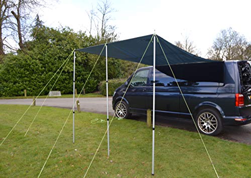 Wild Earth DELUX - Toldo para caravana (2,4 x 3 m), color gris oscuro