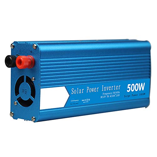ZXLLAFT Inversor Onda Sinusoidal Pura 500 W, DC 12V / 24V A AC 220V, con Salida De AC Y Puerto USB, Enchufe para Encendedor Cigarrillos, para Autocaravana, Barco, Energía Solar,DC 24V to AC 110V
