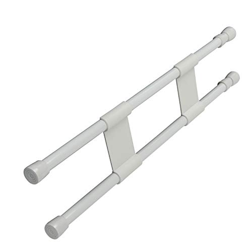 Cartrend Caravan 10242 - Barras Dobles para asegurar estanterías, armarios, caravanas, Casas rodantes, campamentos, Casas y Barcos, Medidas 41 a 71 cm