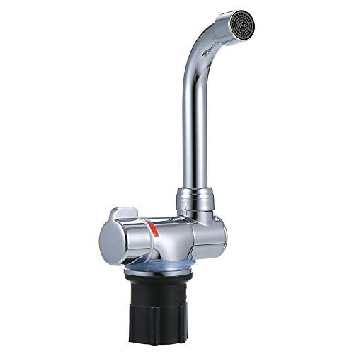 Grifo de Cocina Plegable Rotación de 360 ° Barra de baño Fregadero Grifos de Agua Mezclador de Agua fría y Caliente de un Solo Mango Grifo de Cobre para RV Caravan Camper Marine Boat Campin