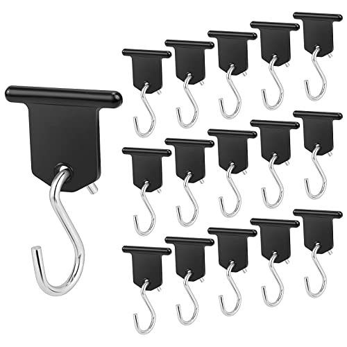 Homgaty Colgadores de Accesorios para toldo de RV, 16 Piezas de Ganchos para toldo en S, Ganchos para Luces de Fiesta, para Camping, Tienda, Autocaravana