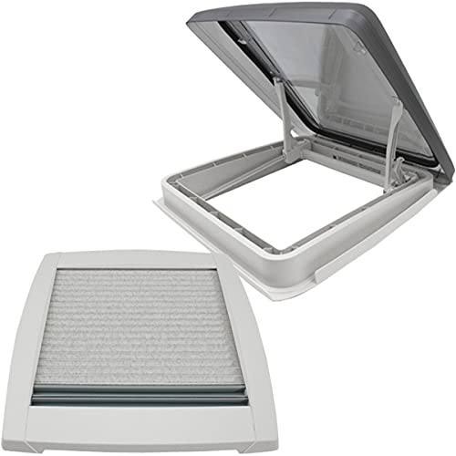 MPK VisionStar M Pro 2 - Tragaluz, cristal transparente tintado, 40 x 40 cm, color blanco