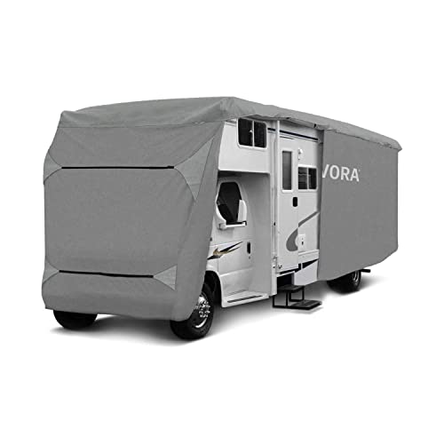 TRAVORA Funda Protectora para Autocaravana Cubierta Transpirable y Resistente a la Intemperie en Todas Las Estaciones del año (870 x 235 x 275 cm)